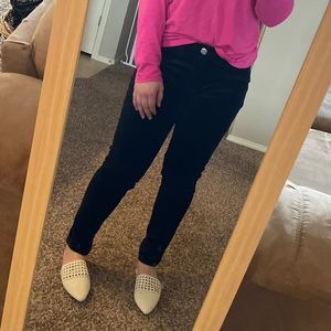 AE Black Velvet Jegging - size 12
